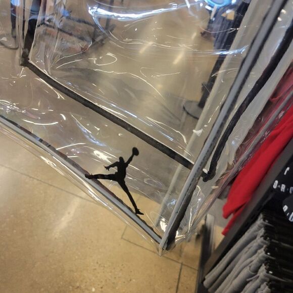 Nike Jordan Stadium Clear Tote Bag -14L- Fanny Hip Purse See Through 9A0847-023 - Picture 3 of 8